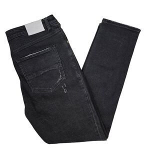 Half Evil 333 Button Fly Distressed 5 Pocket Style Jeans 40x32